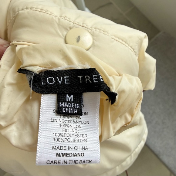 Puffer Vest Medium Reversible Cream and Brown Full Zip Women's Cropped - Picture 7 of 9